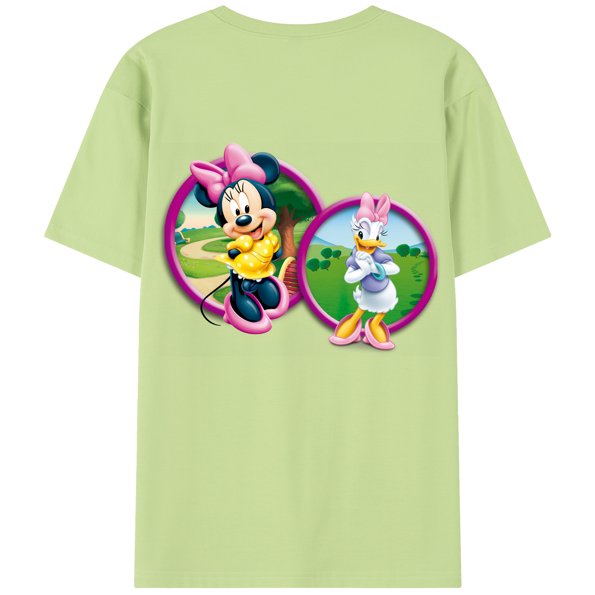 （画像用） ミッキーマウス Mickey Mouse 綿100％半袖Tシャツ（背面プリント）